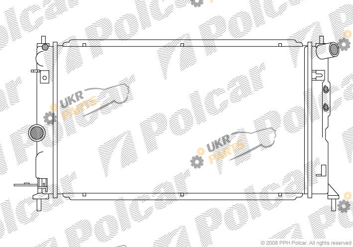 Радиатор охлаждения двигателя Polcar 551608-4