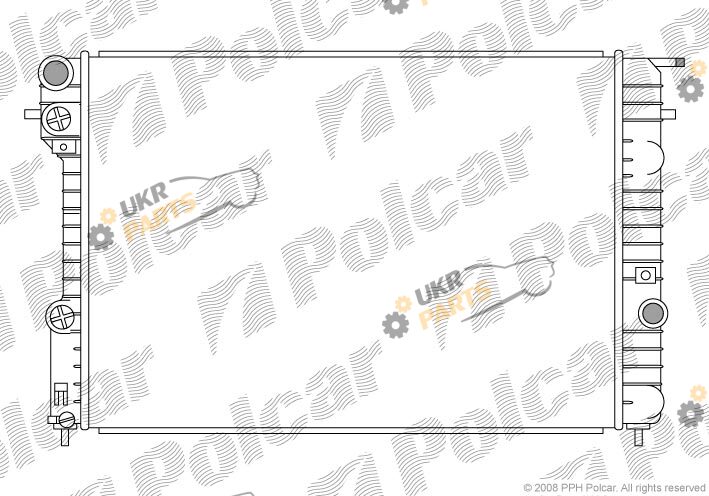 Радиатор охлаждения двигателя Polcar 552708-1