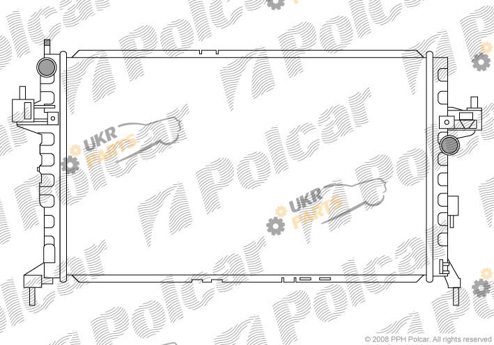 Радиатор охлаждения двигателя Polcar 555608-4