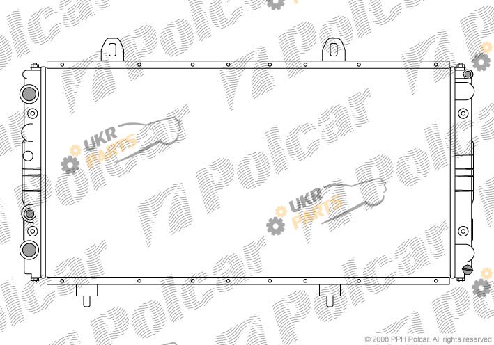 Радиатор охлаждения двигателя Polcar 570108-2
