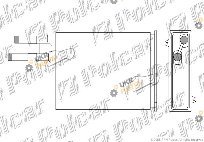 Радиатор печки Polcar 5702N8-1