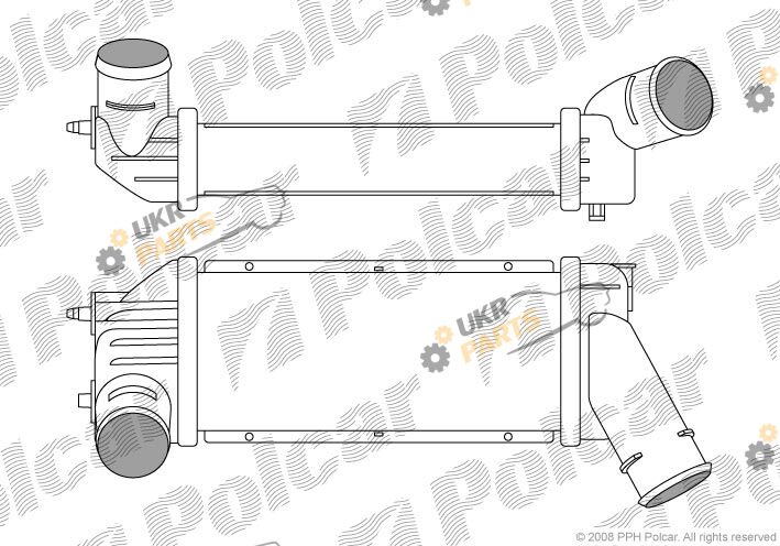 Интеркулер Polcar 5710J8-1