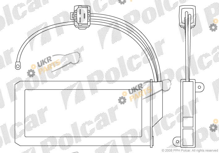 Радиатор печки Polcar 5710N84X