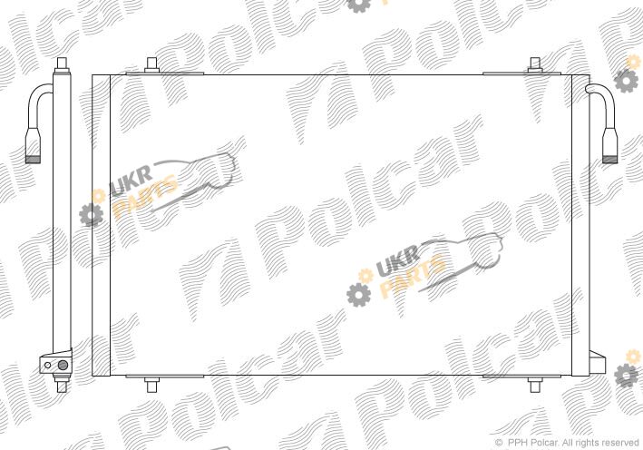 Радиатор кондиционера Polcar 5723K8C1