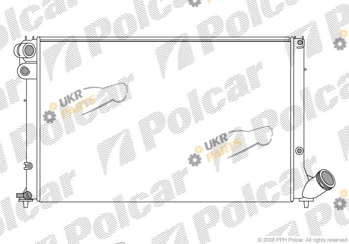 Радиатор охлаждения двигателя Polcar 5746085X