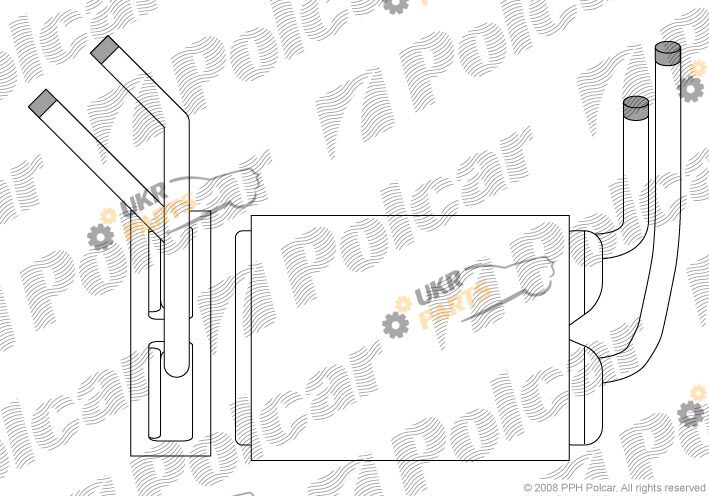 Радиатор печки Polcar 6003N8-1