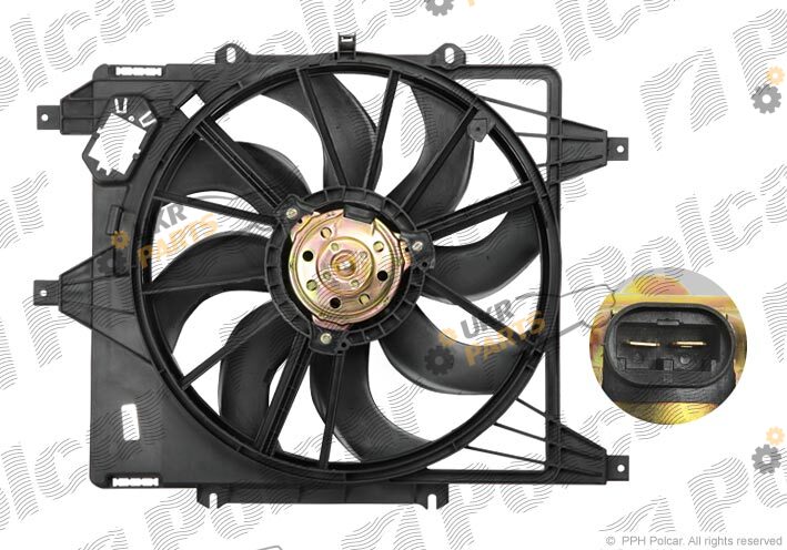 Вентилятор охлаждения двигателя Polcar 601523W1