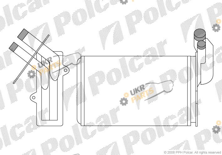 Радиатор печки Polcar 6019N8-1