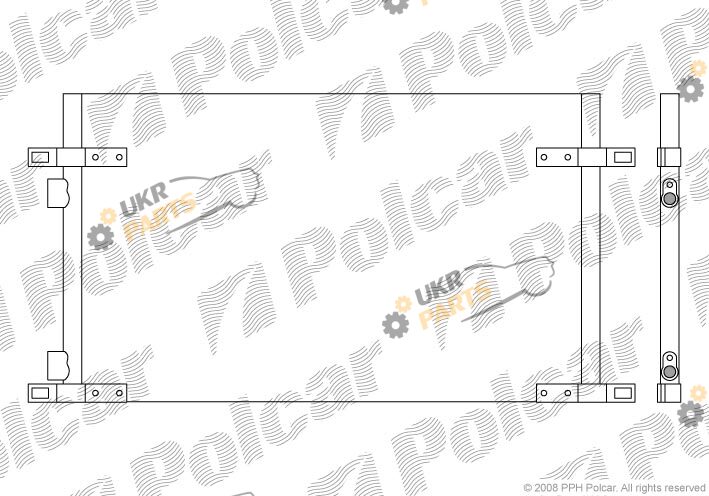 Радиатор кондиционера Polcar 6032K8C2S