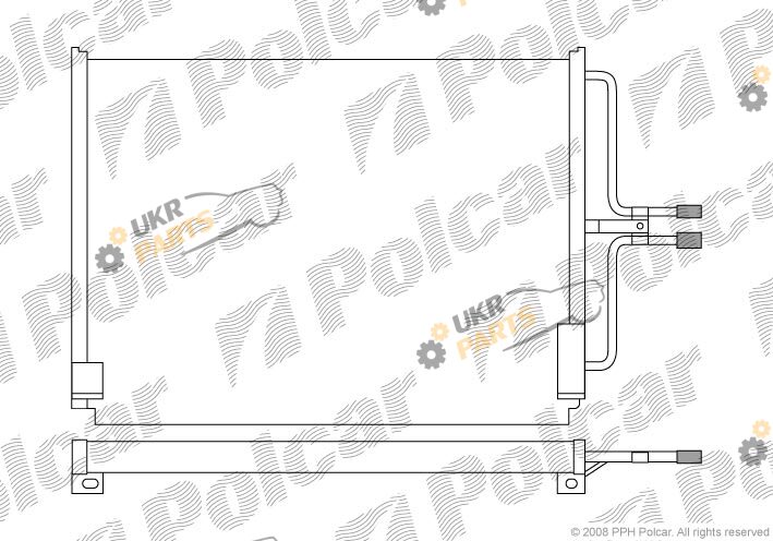 Радиатор кондиционера Polcar 6032K8B1
