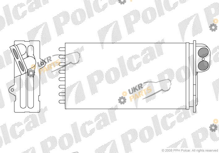 Радиатор печки Polcar 6033N8-1