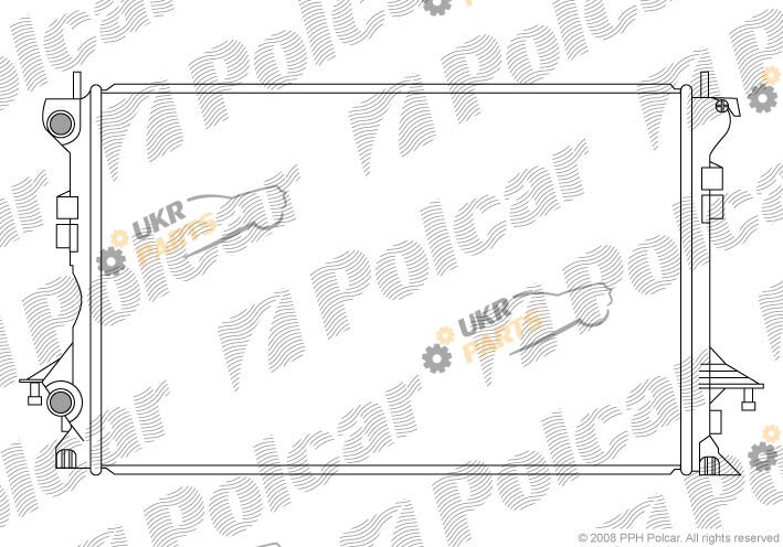 Радиатор охлаждения двигателя Polcar 6037084X