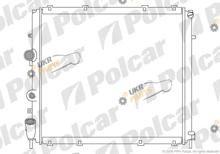Радиатор охлаждения двигателя Polcar 606008-3
