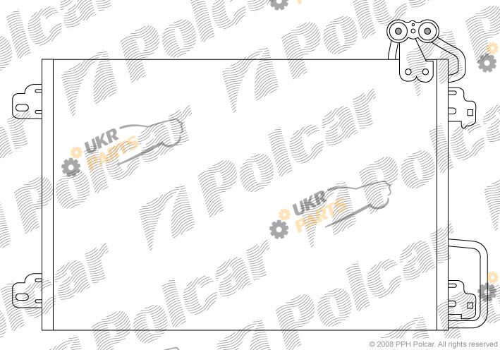 Радиатор кондиционера Polcar 6070K81X