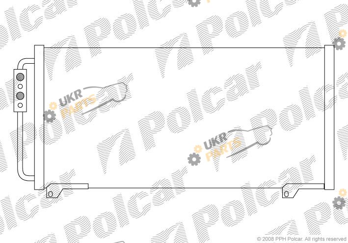 Радиатор кондиционера Polcar 6319K8C1S