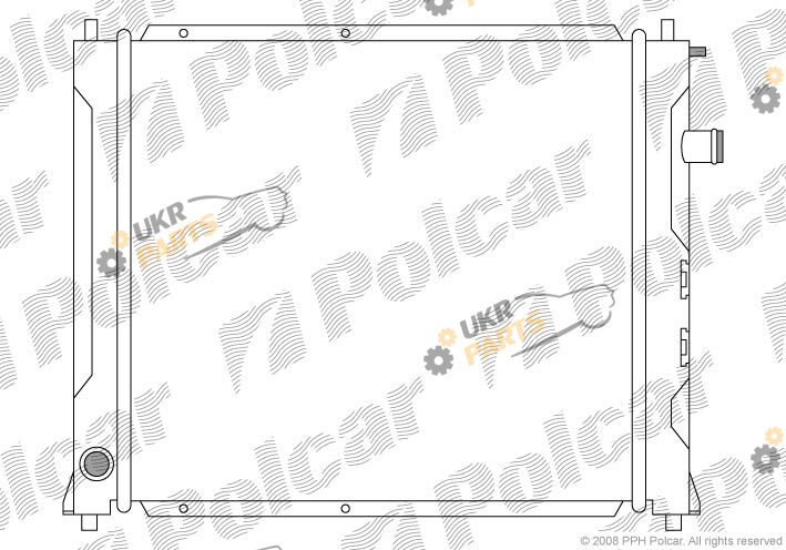 Радиатор охлаждения двигателя Polcar 632008-1