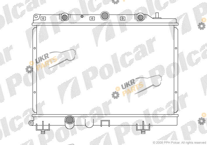 Радиатор охлаждения двигателя Polcar 632008-2