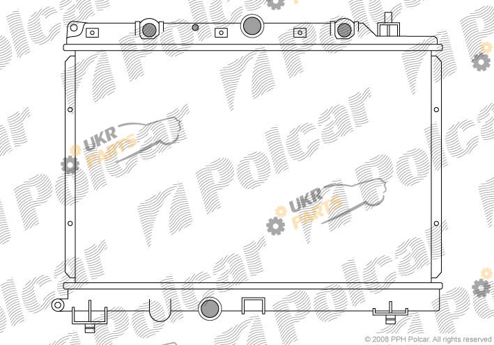Радиатор охлаждения двигателя Polcar 634008-3