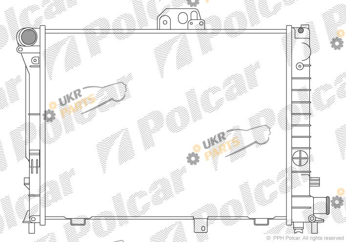 Радиатор охлаждения двигателя Polcar 652008-3