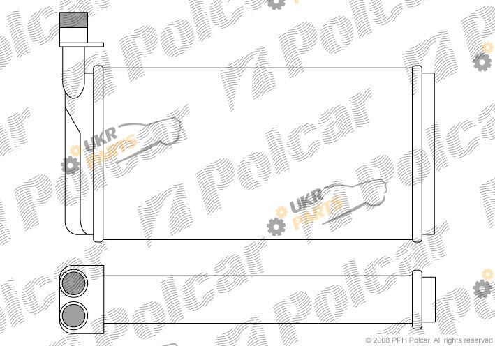 Радиатор печки Polcar 6521N8-2