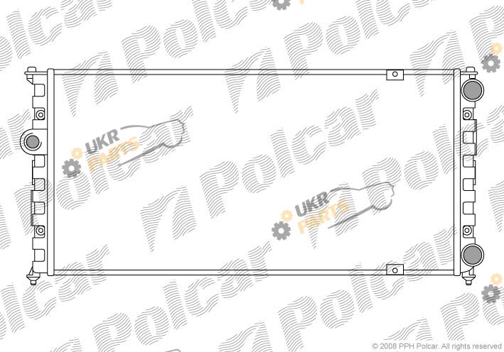 Радиатор охлаждения двигателя Polcar 671308-4