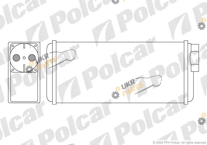 Радиатор печки Polcar 6900N8-1