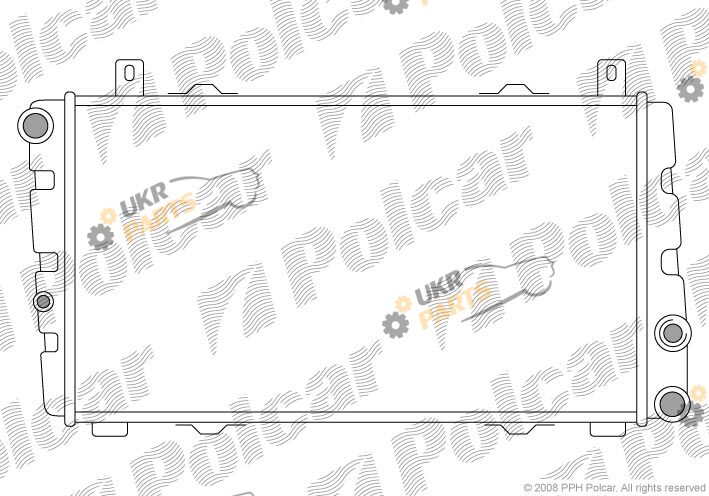 Радиатор охлаждения двигателя Polcar 691008-1