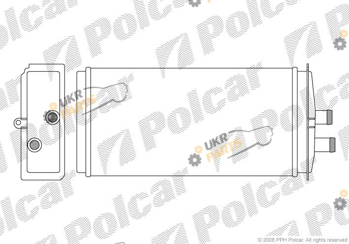 Радиатор печки Polcar 6910N8-1