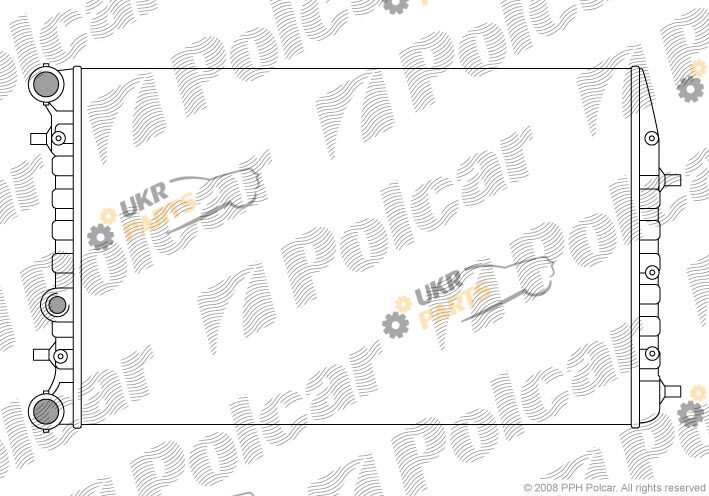 Радиатор охлаждения двигателя Polcar 691308-3