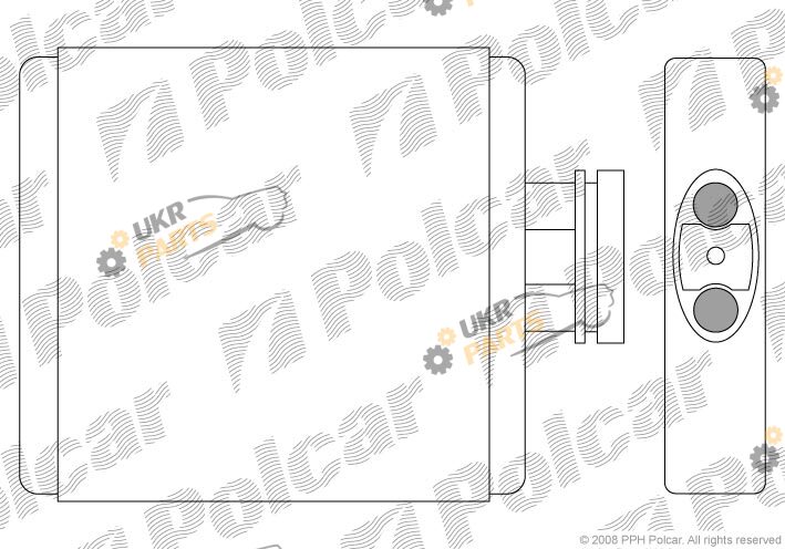 Радиатор печки Polcar 6913N8-1