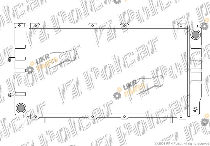 Радиатор охлаждения двигателя Polcar 720508-2