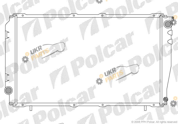 Радиатор охлаждения двигателя Polcar 7205083K