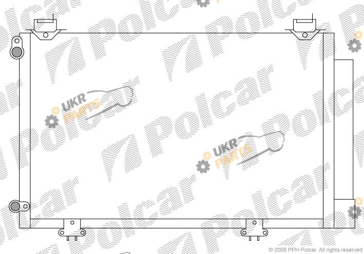 Радиатор кондиционера Polcar 8103K8C1