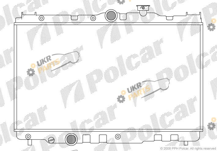 Радиатор охлаждения двигателя Polcar 810908-1