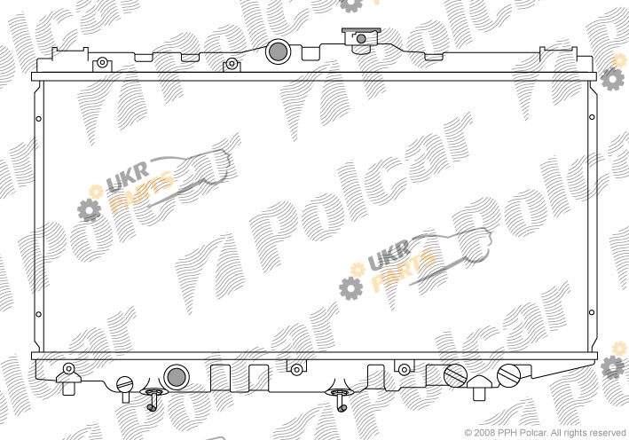 Радиатор охлаждения двигателя Polcar 810908-6