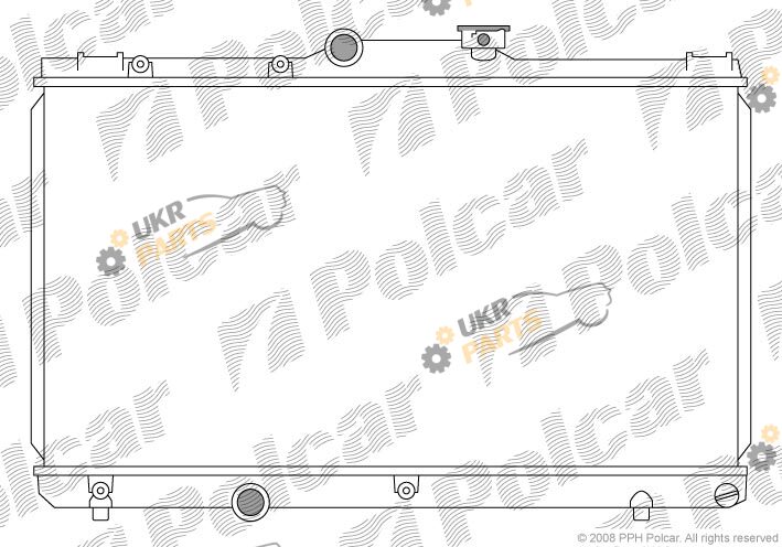 Радиатор охлаждения двигателя Polcar 811008-1