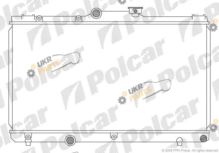 Радиатор охлаждения двигателя Polcar 8110081K
