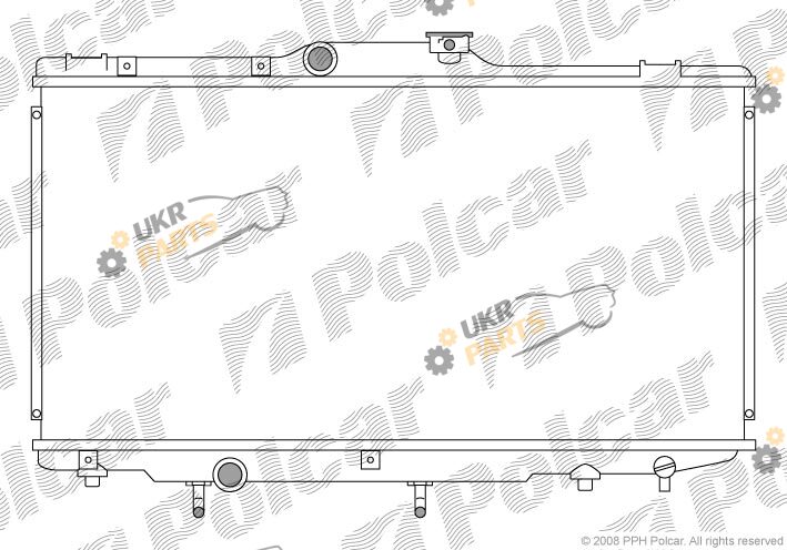 Радиатор охлаждения двигателя Polcar 811108-1