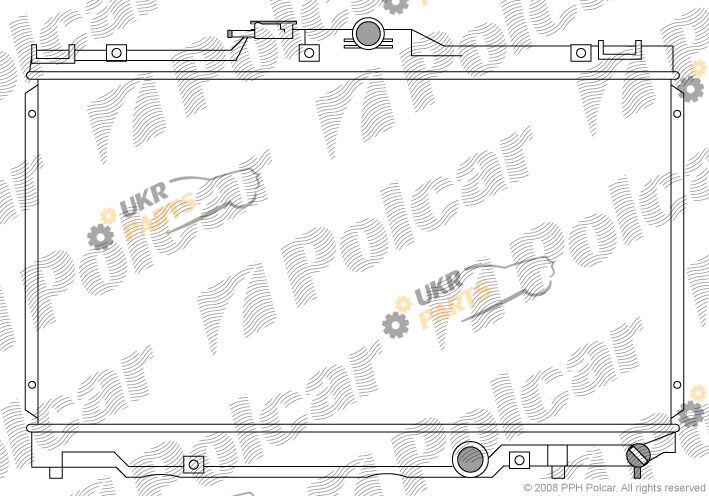 Радиатор охлаждения двигателя Polcar 811208-1