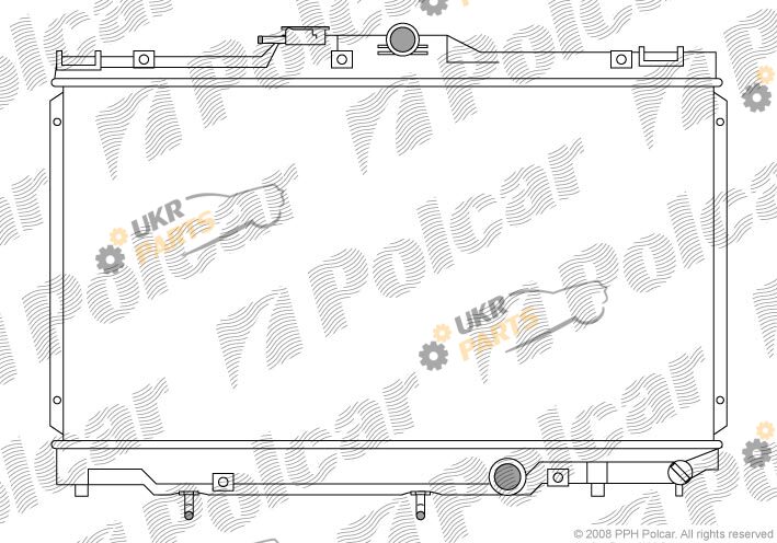Радиатор охлаждения двигателя Polcar 811208-2