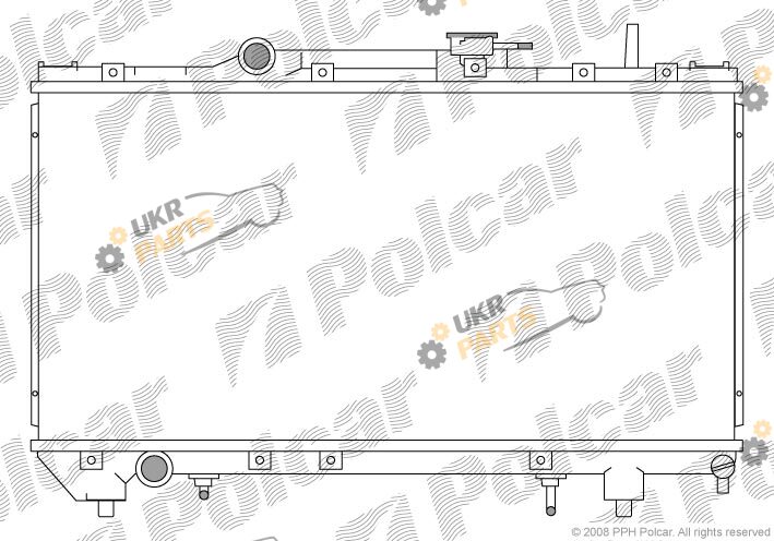 Радиатор охлаждения двигателя Polcar 812208-0