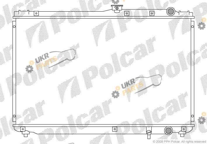 Радиатор охлаждения двигателя Polcar 813308-4