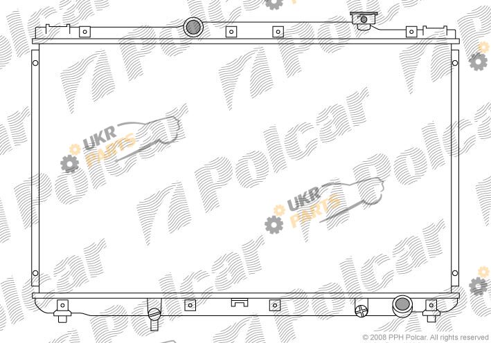 Радиатор охлаждения двигателя Polcar 813308-5