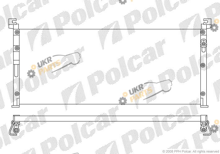 Радиатор кондиционера Polcar 8144K8B1