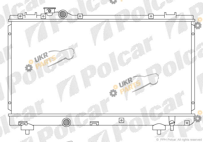 Радиатор охлаждения двигателя Polcar 814508-1
