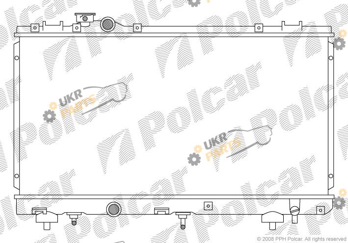 Радиатор охлаждения двигателя Polcar 814508-2