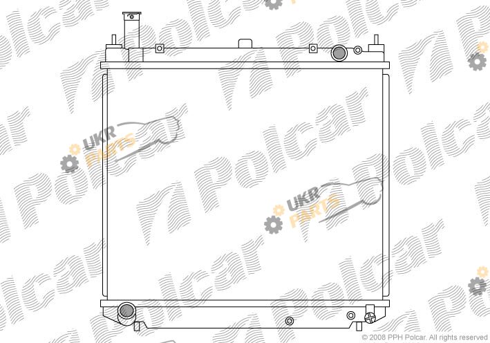 Радиатор охлаждения двигателя Polcar 816508-3