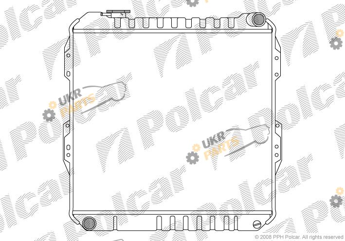 Радиатор охлаждения двигателя Polcar 817408-3