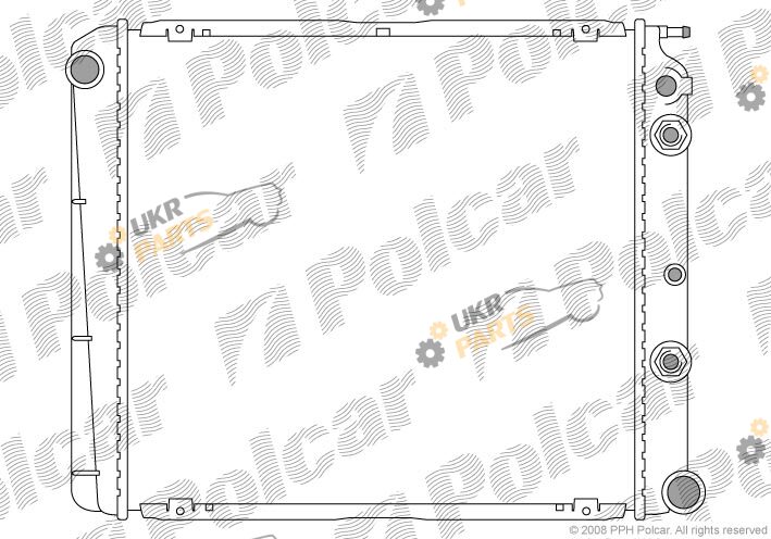 Радиатор охлаждения двигателя Polcar 900208-5