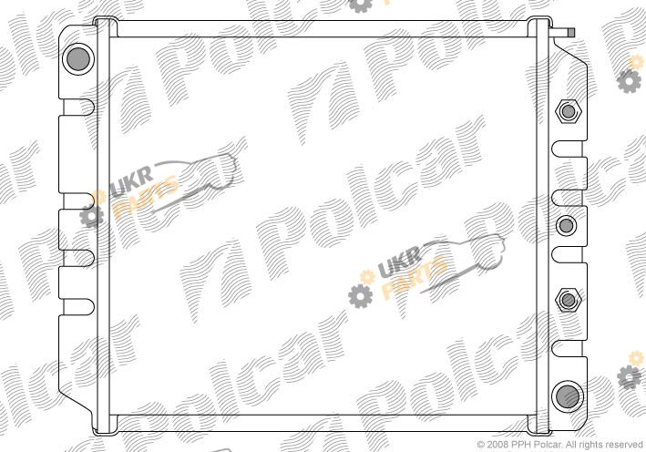 Радиатор охлаждения двигателя Polcar 900208-6